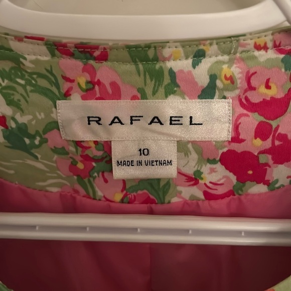 RAFAEL Pink and Green Floral Suit Jacket Vibrant Design, size 10 - Picture 4 of 8